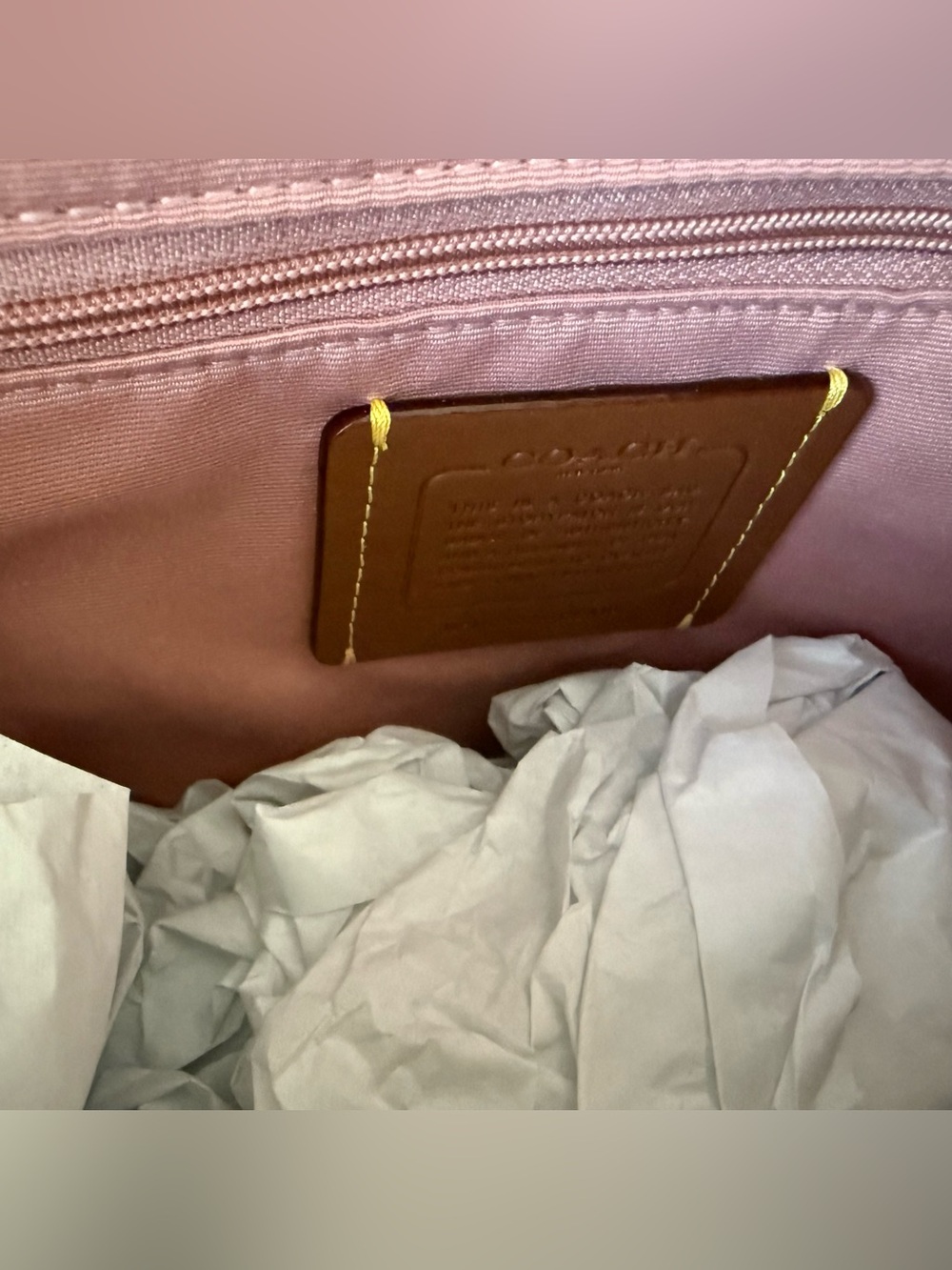 Coach Large Powder Pink Rowan with Matching Pink Wallets and Passport holder - Picture 9 of 15